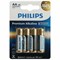 Батарейки алкалиновые "пальчиковые" КОМПЛЕКТ 4 шт., PHILIPS Premium Alkaline, АА (LR6, 24А), блистер, Б0062753 - фото 16566142