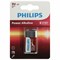 Батарейка алкалиновая 1 шт. PHILIPS Power Alkaline, Крона 9V (6LR61, 6LF22, 1604A), блистер, Б0062717 - фото 16566144