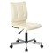Кресло BRABIX "Stream MG-314", без подлокотников, пятилучие серебристое, экокожа, бежевое, 532078 - фото 16566584