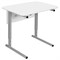 Стол-парта 1-местный регулируемый СУТ.54, 600х500х520-640 мм, рост 2-4, серый каркас, ЛДСП белая - фото 16566686