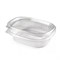 Одноразовый контейнер овальный 350 мл, С КРЫШКОЙ, ЮП-РКС, КОМПЛЕКТ 360 шт., прозрачный, ПЭТ, ЮУПМ6003 - фото 16567431