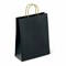 Крафт-пакет бумажный "Black" 26х15х35 см, с кручеными ручками, плотность 80 г/м2, моноцвет, 112429 - фото 16568953