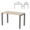 Стол на металлокаркасе "Арго", 1200х600х760 мм, ясень шимо (КОМПЛЕКТ) - фото 16569226