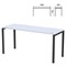 Стол на металлокаркасе "Арго", 1600х600х760 мм, серый (КОМПЛЕКТ) - фото 16569231
