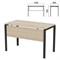 Стол на металлокаркасе "Арго", 1200х600х760 мм, царга, ясень шимо (КОМПЛЕКТ) - фото 16569238