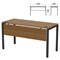 Стол на металлокаркасе "Арго", 1400х600х760 мм, царга, орех (КОМПЛЕКТ) - фото 16569239