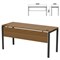 Стол на металлокаркасе "Арго", 1600х600х760 мм, царга, орех (КОМПЛЕКТ) - фото 16569242