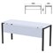 Стол на металлокаркасе "Арго", 1600х600х760 мм, царга, серый (КОМПЛЕКТ) - фото 16569243