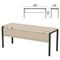 Стол на металлокаркасе "Арго", 1800х600х760 мм, царга, ясень шимо (КОМПЛЕКТ) - фото 16569247