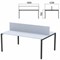 Стол письменный 2-МЕСТНЫЙ на металлокаркасе "Арго", 1800х1236х760 мм, серый (КОМПЛЕКТ) - фото 16569258