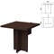 Стол приставной "Приоритет" 800х800х750 мм, венге (КОМПЛЕКТ) - фото 16569378