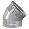 Отвод РОССТИН 45 градусов 180х0.5 мм; AISI 304 - фото 16603982