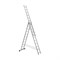 Алюминиевая трехсекционная лестница-стремянка SevenBerg 920311 - фото 16609105