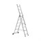 Алюминиевая трехсекционная лестница-стремянка SevenBerg 920306 - фото 16618920