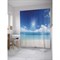 Шторка-занавеска для ванной JoyArty Яркое солнце над морем - фото 16639685