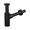 Круглый сифон для умывальника Alcadrain A400BLACK - фото 16642714