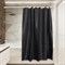 Тканевая штора для ванной Сантис pe-403 (черный сатин) 90 gsm 180x180 см - фото 16699332