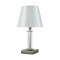 Настольная лампа Crystal lux NICOLAS LG1 NICKEL/WHITE - фото 16726165