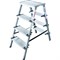 Двухсторонняя алюминиевая стремянка НОВАЯ ВЫСОТА 1127204 - фото 16730628