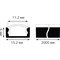 Прямой профиль для ленты LED GAUSS BT411 - фото 16757969