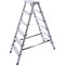 Двухсторонняя алюминиевая стремянка STAIRS AS206 - фото 16811803