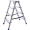 Двухсторонняя алюминиевая стремянка STAIRS AS204 - фото 16828022