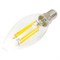 Светодиодная филаментная лампа HOROZ ELECTRIC FILAMENT CANDLE-6 6W 4200K E14 220-240V 001-013-0006 - фото 16829040