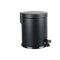 Урна с педалью PRIMANOVA 5, металл/мат.чёрный, высота 27 см, диаметр 20,5 см - фото 16847175