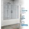 Шторка на ванну GuteWetter gwmpkb019p4 250x150 см, профиль хром матовый, стекло матовое закаленное 6 мм 4698031941643 - фото 16857140