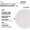 Ультратонкий встраиваемый светильник WOLTA DLUS-24W-4K - фото 16894651