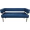 Трехместный диван Мягкий Офис синий - фото 16945217