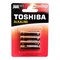 Алкалиновый элемент питания Toshiba LR03 RED 4/card - фото 16985151