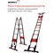 Телескопическая лестница-стремянка WORKY ARD151380 - фото 16988627