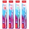 Зубная щетка средней жесткости (ассорти 4 цвета), LAIMA DENT, 609310 - фото 17001261