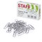 Скрепки STAFF "EVERYDAY", 28 мм, оцинкованные, 100 шт., в картонной коробке, Россия, 224799 - фото 17072855