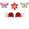 Свечи фигурные для торта на шпажках "Бабочки, божьи коровки", 5 шт, 2,5х3 см, ЗОЛОТАЯ СКАЗКА, 591463 - фото 17073486