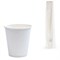 Стакан одноразовый бумажный 250/280 мл, D 80 мм, КОМПЛЕКТ 75 шт., однослойный, белый, холодное/горячее, ФОРМАЦИЯ, HB80-280-0000-75 - фото 17073646