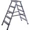 Двухсторонняя алюминиевая стремянка STAIRS AMP205 - фото 17100620