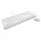 Набор проводной A4TECH Fstyler FG1010, USB, клавиатура 104 клавиши, мышь 3 кнопки + 1 кнопка-колесо, белая, 1147556 - фото 17225660