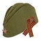 Пилотка военная двуслойная с ГЕОРГИЕВСКОЙ ЛЕНТОЙ, металлическая звезда, размер 56 (универсальный), ПЛ-11Л - фото 17246276