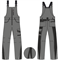 Полукомбинезон ProfLineLeader (тк.Хлопок/Спандекс,260), серый/черный - фото 17247003