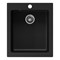 Кухонная мойка Teymi Helmi 50x42, черная матовая T120104 - фото 17250933