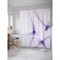 Шторка-занавеска для ванной JoyArty Прозрачные спирали - фото 17289289