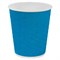 Стакан одноразовый бумажный 250/273 мл, D 80 мм, двухслойный, "Соты", синий, КОМПЛЕКТ 50 шт., холодное/горячее, WELDAY (ВЭЛДЭЙ), 702704 - фото 17307856