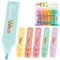 Набор текстовыделителей 6 ПАСТЕЛЬНЫХ ЦВЕТОВ, STAFF "EVERYDAY HL-707", линия 1-5 мм, скошенный наконечник, 152551 - фото 17318790