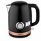 Чайник с термометром BRAYER BR1005BK, 1,7 л, 2200 Вт, закрытый нагревательный элемент, сталь, черный - фото 17338749