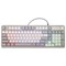 Клавиатура проводная бесшумная USB, 102+98 клавиш, LED-подсветка, SONNEN K620, слоновая кость / серая, 513950 - фото 17338828