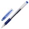 Ручка гелевая PILOT "G-3", корпус прозрачный, узел 0,38 мм, линия 0,2 мм, резиновый упор, синяя, BLN-G3-38 L - фото 17345527