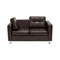 Двухместный диван Мягкий Офис коричневый - фото 17347789